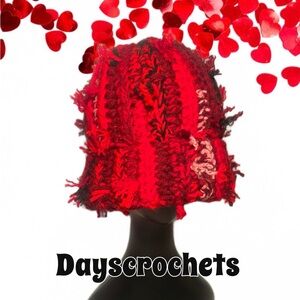 Red Valentine’s Day beanie